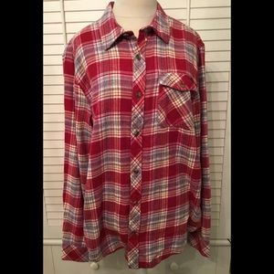O’Neill Plaid Flannel Shirt Size Med  NWT